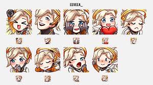 Http Www Uguubear Com Twitch Emotes Twitch Drawing Tutorial Mercy Overwatch