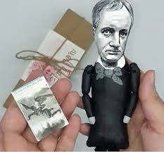 Charles pierre baudelaire the flowers of evil. Charles Baudelaire Action Figure Handmade French Poet The Flowers Of Evil Reader Office Art Collectible Miniature
