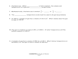 Students also determine what the volume will. Boyle S Law And Charles S Law Worksheet For 10th 12th Grade Lesson Planet