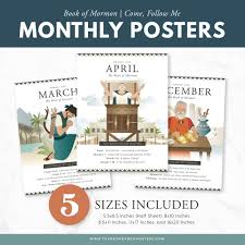 2020 Primary Book Of Mormon Monthly Posters The Red Headed Hostess Primary Books Red Headed Hostess Book Of Mormon
