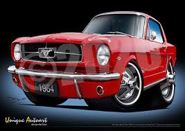 Image result for Poppy Red 1964 Mustang