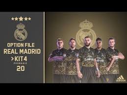 1) mod is compatible with the latest update (march 31 update). Pes 2020 Option File Ps4 Real Madrid Kit 4 Youtube
