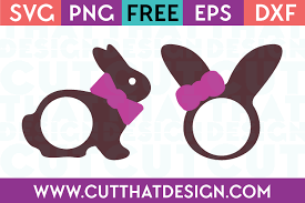 Free Svg Files Easter Bunny And Bunny Ears Monogram Designs Cut That Design