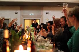 Traditional dinner parties sometimes have a full menu on each place setting, or the cook offers up the courses without any special fanfare. Unschool Pops Up In London With A Secret Dinner Party In A Church By The Unschool Medium