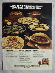 It is also the backbone for an excellent beef soup, if you actually find yourself with leftovers. 1977 Magazine Advertisement Page Dinty Moore Beef Stew Recipes Vintage Ad Ebay