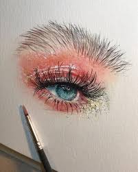 Watercolor Painting Of An Eye Drawing Painting Pencil Pencildrawing Figurat Artske Watercolor Painting Of An Eye Art Eye Painting Art Drawings
