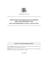 We did not find results for: Pdf Rapid Formative Research To Inform Health Promotion For Safe Motherhood In Papua New Guinea