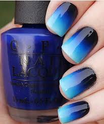 Matte Black And Blue Ombre Nails Diply Ombre Nail Designs Nail Designs Nail Art Ombre