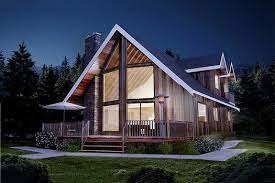 This home boasts living space, home office, entertainment seclusion that feels like a vacation home. Small Cabin House Plans With Loft And Porch For Fall Houseplans Blog Houseplans Com