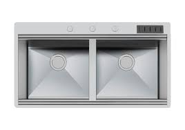 Lavello a 2 vasche della cucina. Lavelli In Acciaio Inox Lavelli Con Vasca Singola Lavelli A Doppia Vasca Prodotti E Disegnati In Italia