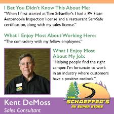 Travellers entering canada must follow testing and quarantine requirements to keep everyone safe. Meetthecrewmonday Kent Tom Schaeffer S Rv Super Store Facebook