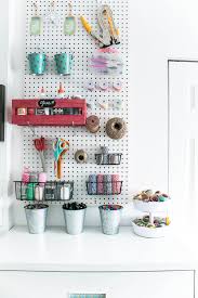 We moved into a beautiful home that has all beige trim. Organized White Craft Room Ideas