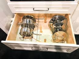 Find the best cabinet to convert into drawers. Easy Storage For Pots Pans E L Designs