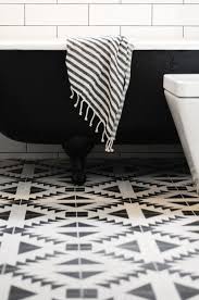 Bathroom floor tile can be of different sizes, colors, and forms. Bblack And White Floor Tiles Contemporary Bathroom Capree Kimball