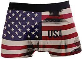 Men S Boxer Brief Underwear Usa Football Player Holding National Flag Boxers For Men No Ride Up At Amazon Men S Clothing Store