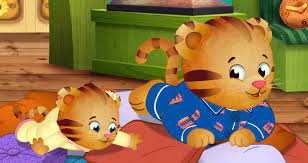 Margaret And Daniel Lying Down Daniel Tiger S Neighborhood Daniel Tiger Pbs Kids
