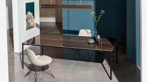 55 downing street luxor 47 1/4 wide chrome and glass modern console table. Slim Glass Dining Table Sovet