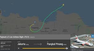 Karawang, indonesia — a lion air plane carrying 189 people crashed into the sea just minutes after taking off. Indonesia Plane Crash Travel Off Path