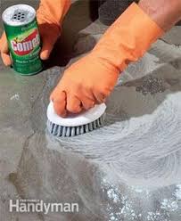 How to get rid of fresh grease or oil stains from concrete? How To Remove Paint From Concrete And Other Stains Cleaning Hacks House Cleaning Tips Paint Remover