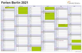 August) ist ausschließlich in der stadt augsburg ein gesetzlicher feiertag. Ferien Berlin 2021 Ferienkalender Zum Ausdrucken