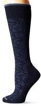 Sockwell Women S Damask Socks Navy Small Medium Sockwell Bamboo And Wool Fashion Socks Socks And Hosiery Sockwell