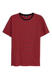 Black And Red Striped T Shirt Mens Striped T Shirt Red Black Striped Men H M Us Stripe Tshirt T Shirts Tank Tops Mens Clothing Styles