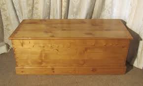A simple design in untreated solid wood. Large Victorian Pine Blanket Box Or Coffee Table Antiques Atlas