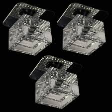 Bauhaus ist ihr fachcentrum für werkstatt, haus und garten. Edle Wurfeleinbauleuchten 3er Set Glas Einbaustrahler Kristall Klar 49 99