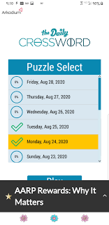 Word search puzzles can be. Crosswording Rewards Users Issue Fixed 8 28 Aarp Online Community