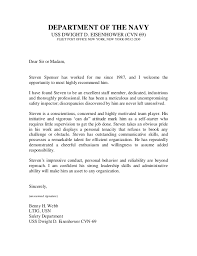 U S Navy Letter Of Recommendation 2
