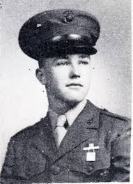 David West in his East Bank High School Letterman sweater in 1947, his  senior year. David was killed in Korea when he was 22 years old; little  brother Jerry was 12 at