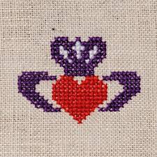 Now we know that celtic cross stitch is an old pattern yet it is as popular as it was in prehistoric times. Claddagh Ring Cross Stitch Pattern Pdf Irish Wedding Hand Etsy Cross Stitch Patterns Celtic Cross Stitch Cross Stitch