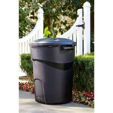 Find many great new & used options and get the best deals for rubbermaid roughneck trash can 32 gallon fg289487blazb at the best online prices at ebay! Rubbermaid Roughneck 32 Gal Black Round Trash Can With Lid 2 Pack 17780134 2 The Home Depot