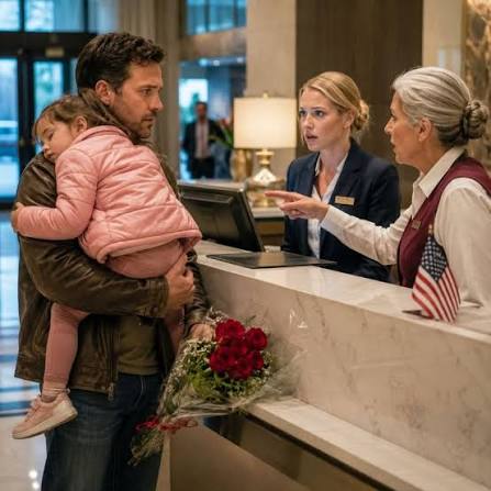 A Widowed Father Was Refused Entry at the Very Hotel He Owned While Holding His Sleeping Daughter… By the Time the Staff Discovered Who He Was, the Harm Was Already Done. “You're