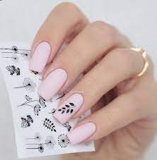 2 Sheets 3d Nail Stickers Ultra Thin Adhesive Dandelion Flower Nail Art Decals Wedding Acrylic Nails Short Nail Designs Beautiful Nails