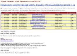 Full time, part time, internship. Permohonan Jawatan Kosong Di Utm Johor Bahru Mshahrulnizam