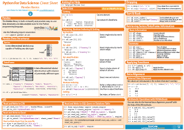 Data Science In Python Pandas Cheat Sheet Http Www Datasciencecentral Com Profiles Blogs Data S Data Science Machine Learning Machine Learning Deep Learning