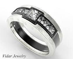 Black And Gold Mens Wedding Ring Pin On Men Wedding Bands