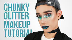 chunky glitter festival makeup tutorial