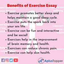 The benefits of exercise are countless. Benefits Of Exercise Essay Essay On Benefits Of Exercise For Students And Children In English A Plus Topper