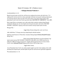 Nah berikut ini contoh teks mc perpisahan sekolah (singkat). Master Of Ceremony Mc Perpisahan Kelas 9 Bahasa Jawa