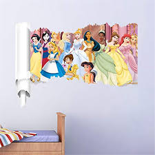 Download hd 3d wallpapers best collection. Ufengke Princess Wall Stickers 3d Scroll Wall Decals Art Decor For Girls Kids Bedroom Nursery Buy Online In Bahamas At Bahamas Desertcart Com Productid 139359059
