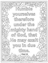 It may be that many persons, when reading attentively our lord's life and studying his. Coloring Pages For Kids By Mr Adron Free Print And Color Page For Lent Day 7 1 Peter 5 6 Scripture