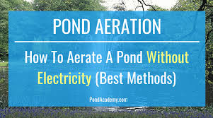 Use with your existing solar panel array or dc source! How To Aerate A Pond Without Electricity Best Methods