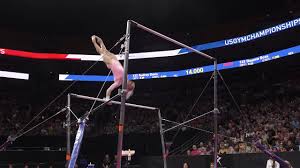It was an embarrassing moment for the former champion, as she lay face down on the mat in disbelief. Riley Mccusker Uneven Bars 2018 U S Gymnastics Championships Senior Women Day 2 Youtube
