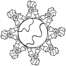 Download the coloring page and print. Let S Hug The Globe Together Kidspressmagazine Com