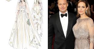 Brad Pitt And Angelina Jolie Married The Story Behind The Wedding Gown Mirror Online