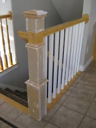 Stairsupplies also features our craftsman style stair treads. Remodelaholic Stair Banister Renovation Using Existing Newel Post And Handrail