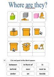 In this early reading worksheet, your child draws circles around the word under each picture and then guesses what the word might mean based on the picture. English Teaching Worksheets Prepositions Teaching Prepositions Teaching English Prepositions