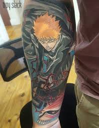 24 Epic Anime Sleeves That Are Seriously Works Of Art Bleach Tattoo Anime Tattoos Japanese Sleeve Tattoos